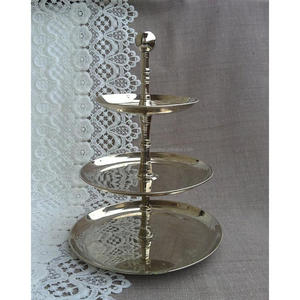 Round Fruits Dessert Serving Trays 3 Tier Cake Stand Handmade Latest Cake Stand For Christmas Anniversary <b>Parties</b> <b>Table</b> Decor - Product Image 2