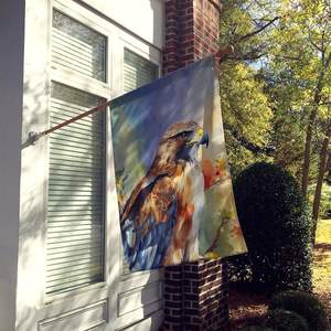 Hawk, poste de manga grande para porche, cartel decorativo para patio, obra de arte, Bandera de Casa de poliéster Multicolor, tamaño de casa, colgante de pared - Product Image 2