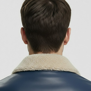 Vestes en cuir véritable marron pour hommes avec veste bomber en cuir noir véritable à capuche amovible pour hommes, veste d'hiver pour hommes - Product Image 4