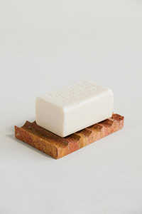 Jabonera de Travertino Rojo, Accesorio de Baño y Cocina de Piedra Natural Premium, Autodrenante, Elegante y Duradero, Decoración para el Hogar - Product Image 3