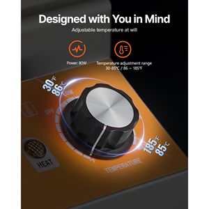 Dispenser Elettrico Commerciale per Bottiglie e Formaggi 0.8x2 L, Temperatura Regolabile 86-185°F, Attrezzatura per Fudge Caldo e Riscaldamento, in Plastica - Product Image 3