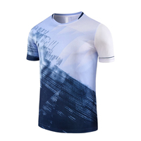 Ensemble uniforme de tennis, badminton et tennis de table respirant à manches courtes imprimé pour adultes, grande taille, unisexe, séchage rapide, personnalisable