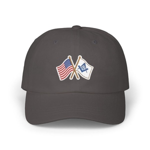 Casquette de baseball Master Mason Blue Lodge - Coton, différentes couleurs, drapeaux croisés - Product Image 6