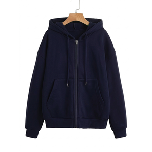 Sudaderas con Capucha para Mujer, Diseño Personalizado con Bordado, Algodón Grueso, Hombros Caídos - Product Image 1