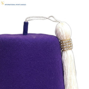 Custom Logo Production Masonic Regalia Fez <b>Hats</b> Casual Premium Quality Accessories with Fine Embroidered Details - Product Image 4