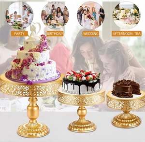 Support à gâteau en acier inoxydable écologique de qualité supérieure, accessoires de table élégants pour restaurants, hôtels et tables d'événements - Product Image 5