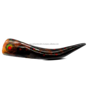 Cuerno para beber Artesanía de decoración del hogar única y elegante tallada en amor y estilo religioso para Pascua - Product Image 5