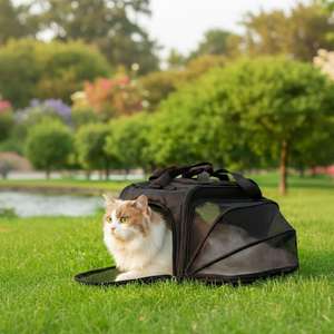 Sac de transport multifonctionnel pour animaux de compagnie, design capsule spatiale, avec fonctionnalités de sac à dos et de sac à bandoulière - Product Image 4