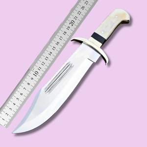 Couteau de survie industriel A&M ENTERPRISES en acier inoxydable fait main avec manche droit, idéal pour la chasse, le camping et les activités de plein air (OEM) - Product Image 3