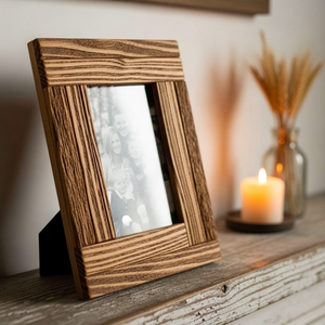 Wood Eco-Friendly Photo <b>Frame</b> Wall Mount Tabletop Display Minimalist Aesthetic - Product Image 5
