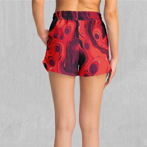 Shorts de sublimación de secado rápido y cintura alta para mujer, shorts de sublimación para gimnasio y yoga de cintura alta para mujer - Product Image 2