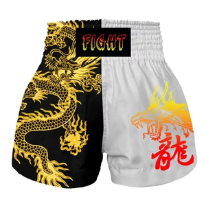 กางเกงชกมวยไทย MMA คิกบ็อกซิ่ง ระบายอากาศได้ดี ยืดหยุ่น น้ำหนักเบา แห้งเร็ว สำหรับฝึกซ้อมในยิม อุปกรณ์กีฬา ขายส่ง - Product Image 2