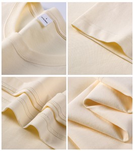 T-shirt unisexe à manches courtes et col rond de couleur unie, coupe classique pour homme, t-shirt décontracté en coton respirant à col rond pour femme - Product Image 4