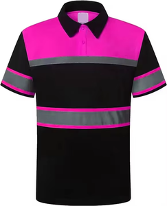 Camiseta Polo de Alta Visibilidad para Hombre, Manga Corta, Reflectante, Ropa de Trabajo de Seguridad, Transpirable, Material Personalizado, Impresión UV, Logotipo Personalizado - Product Image 4