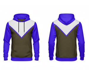 Sweat à capuche personnalisé sublimé 2026 pour homme, idéal sports d'hiver, en polaire polyester écologique imperméable, impression 3D, poche kangourou, 260g - Product Image 4