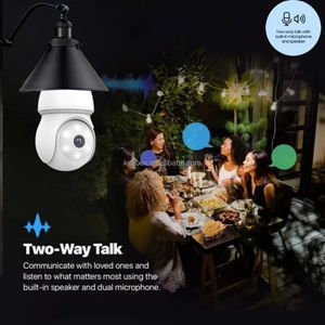 Caméra WiFi E27 2MP ICSee |   360 °   Caméra sans fil PTZ avec éclairage |   Caméra IP de sécurité intelligente pour la maison avec vision nocturne - Product Image 5