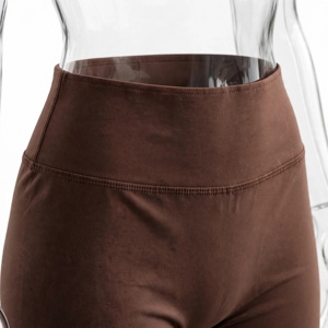 Shorts de compression sans couture en tricot color block taille haute pour hommes, grande taille, décontractés, sportifs, avec taille élastique et boutons en spandex - Product Image 6
