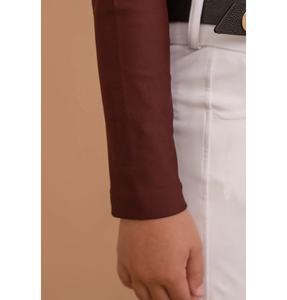 Chemises d'équitation pour enfants, Polo à cheval, hauts, fabricants de vêtements, exposition de fermetures éclair pour enfants, couches de Base équestres - Product Image 3