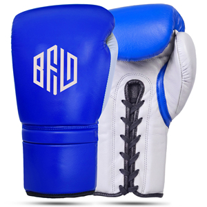 Gants de boxe professionnels pour l'entraînement au sparring, en cuir véritable, à lacets, pour Muay Thai, Kickboxing, MMA, Sanda, respirants, 8 oz - Product Image 3