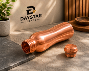 Daystar Trade 34oz <b>Copper</b> Classic Design Eco-Friendly Reusable Leak-Proof Water Bottle with <b>Screw</b> Cap for Outdoor Use - Product Image 4