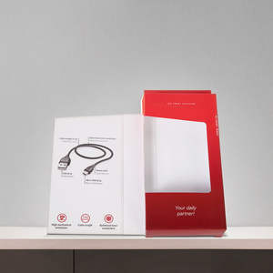 Boîte en carton recyclable laminée mate pour l'emballage de câbles et d'électronique grand public - Product Image 6