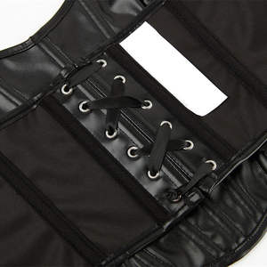 Corset en cuir véritable pour femme, fabriqué au Pakistan, style gothique, bralette, bustier, crop top, haute qualité - Product Image 6