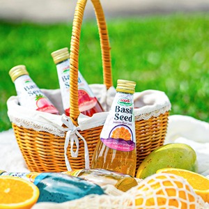 น้ำโหระพาบรรจุขวด 290 มล. น้ำผลไม้พร้อมเมล็ด ขายส่ง ราคาโรงงาน ผู้ผลิตเครื่องดื่มเพื่อสุขภาพในเวียดนาม - Product Image 2