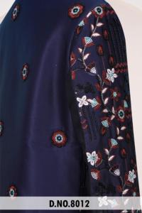 Elegante Traje Formal Azul Marino Estilo Western Sherwani para Hombre con Intrincados Bordados Florales Multicolor con Cuentas para Novio de Boda - Product Image 5