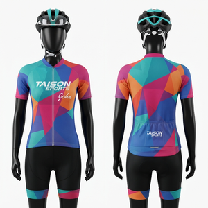 ชุดปั่นจักรยาน TAISON SPORTS รุ่น Unisex น้ำหนัก 360 กรัม 150 GSM ผ้าโพลีเอสเตอร์ยืดหยุ่น ระบายความชื้น เป็นมิตรกับสิ่งแวดล้อม พร้อมบริการสกรีนโลโก้ตามสั่ง - Product Image 1