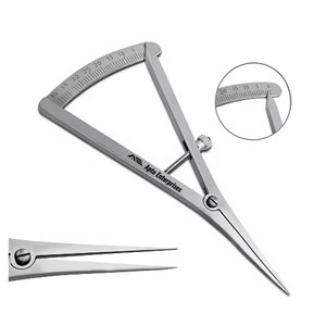 Calibre Droit de 4,5 Pouces de Long pour la Cartographie Osseuse, Instrument de Mesure 0-40mm avec Échelle de Précision pour Implants Dentaires, Chirurgicaux et Orthodontiques - Product Image 1