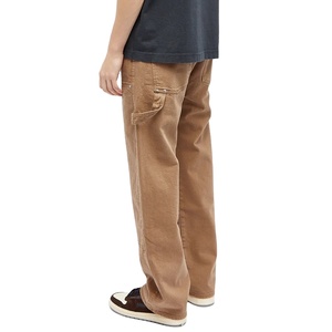 Custom Baggy Fit Streetwear Stretch Cotton Double Knee Work Jeans Denim Carpenter Pants Men - Product Image 2