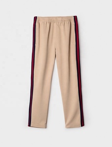 Pantalon de survêtement décontracté en polyester pour homme, taille mi-haute, coupe ample, style urbain, avec bande latérale, logo personnalisé, confortable - Product Image 3