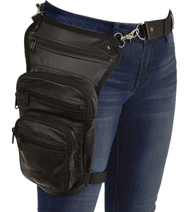 Sac de cuisse en cuir à bandoulière croisée, style holster, pochette de transport sécurisée pour l'extérieur, ceinture réglable, élégant et moderne - Product Image 5