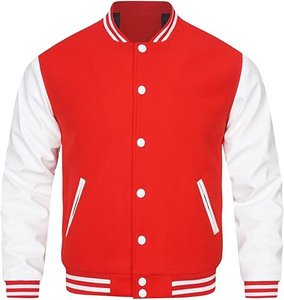 Mens <b>Jackets</b> <b>Jacket</b> for Men <b>Patchwork</b> Premium Varsity Letterman Bomber <b>Jacket</b> College Baseball Style Streetwear Fashion Warm - Product Image 1