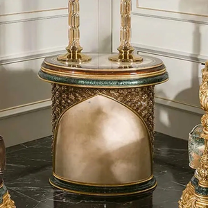 Juego de Sofás Tapizados en Madera de Teca de Lujo, Tallados a Mano, Estilo Europeo Clásico, Muebles de Sala de Estar, Diseño Elegante Premium - Product Image 6