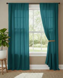 Paneles de Cortina Personalizados de Lujo 100% Algodón, Modernos/de Tamaño Personalizado, para Hogar, Hotel, Banquete, Cafetería, Boda, Hospital, con Bolsillo - Product Image 5