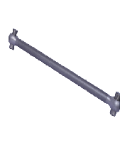 Brazo de control para sistema de suspensión de vehículos, barra larga de metal con rótulas en cada extremo - Product Image 2