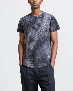 Hip Hop Tie Dyed Printed Trendy Hipster Style with Curve Hem Casual Streetwear Summer Tee 100% Cotton 180 GSM <b>Men's</b> T-Shirt - Product Image 5