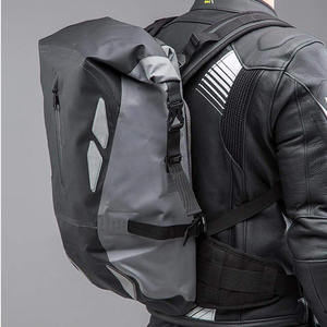 <b>Dark</b> <b>Grey</b> Waterproof Roll Top Dry Bag Backpack Outdoor Cycling Reflective Rucksack - Product Image 3