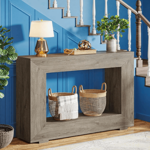 Consolle Moderna di Lusso in Pino per Arredamento Casa con Legno Teak e Vano Contenitore - Product Image 4