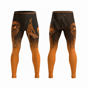 Leggings de compression respirants et extensibles pour hommes, design unique, taille haute, pour la course, la gym, le fitness et le yoga - Product Image 5