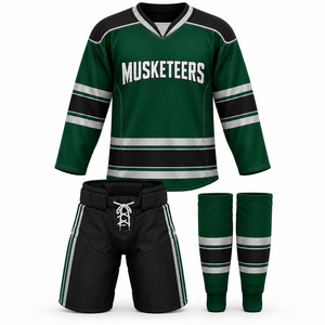 Uniforme de Hockey sobre Hielo con Bordado Personalizado de Diferentes Diseños, Alta Calidad y Estilo Nuevo, Fabricantes Profesionales de Hockey sobre Hielo - Product Image 3