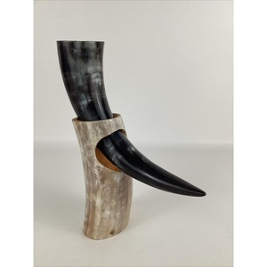 American Style Buffalo Horn Drinking Horn Stand-Eco-Friendly <b>Disposable</b> Large Capacity for Wine Business Gifts Camping Use - Product Image 1