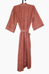 Bata Kimono de Algodón Suave con Estampado de Dibujos Animados para Mujer, Camisón de Verano Hecho a Mano ODM con Cuello en V, Cintura Elástica, Largo hasta la Rodilla - Product Image 3