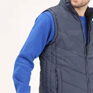 Chaleco Acolchado para Hombre al por Mayor, de Alta Calidad y Bajo Precio, Diseño Único, Color Sólido - Product Image 2