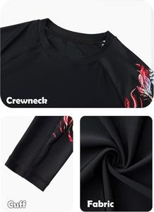 Custom Men Long Sleeve Rash Guard Shirt Sublimation <b>Printed</b> UPF 50+ UV Protection Compression Base Layer Gym Swimming <b>Surfing</b> - Product Image 3