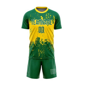 Ensemble d'uniformes de football personnalisés, légers, respirants, en polyester, maillot de football par sublimation, shorts, nom, numéro et logo personnalisés - Product Image 3