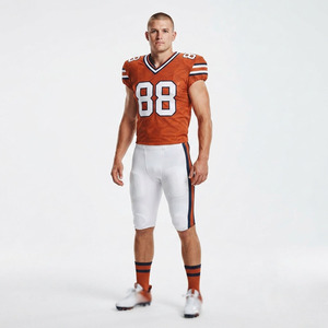 Vente en gros de maillots de football américain personnalisés, sublimés, avec protection intégrée, ensemble de pantalons, vêtements de sport haute performance - Product Image 6