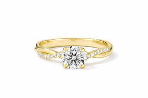 Anillo de Compromiso de Lujo Vintage con Diamante Cultivado en Laboratorio, Corte Brillante, Certificado IGI, Oro 10K 14K 18K, Unisex - Product Image 5