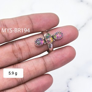 Handmade 925 Sterling <b>Silver</b> New Design Aura <b>Opal</b> <b>Silver</b> Fine <b>Rings</b> Gemstone Wholesale <b>Silver</b> Accessory for Women's Wedding Bulk - Product Image 1